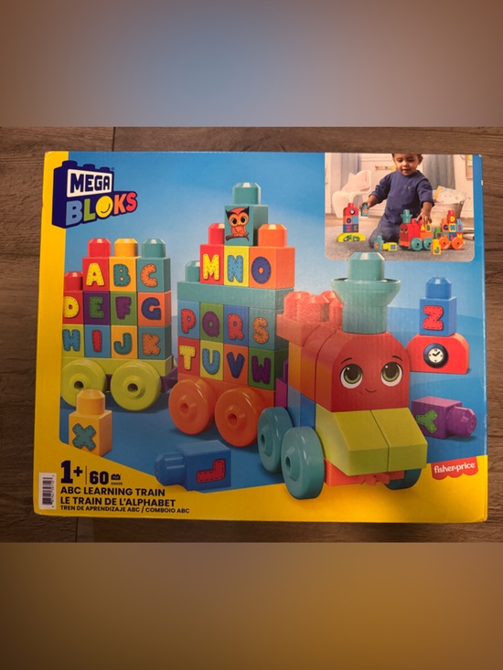 Other - Mega Bloks Alphabet Learning Train Fisher-Price Multicolor NEW SEALED BOX